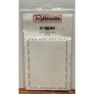 10478 Rubbernecker Curly Cue Frame Rubber Stamp 1101-03 border line